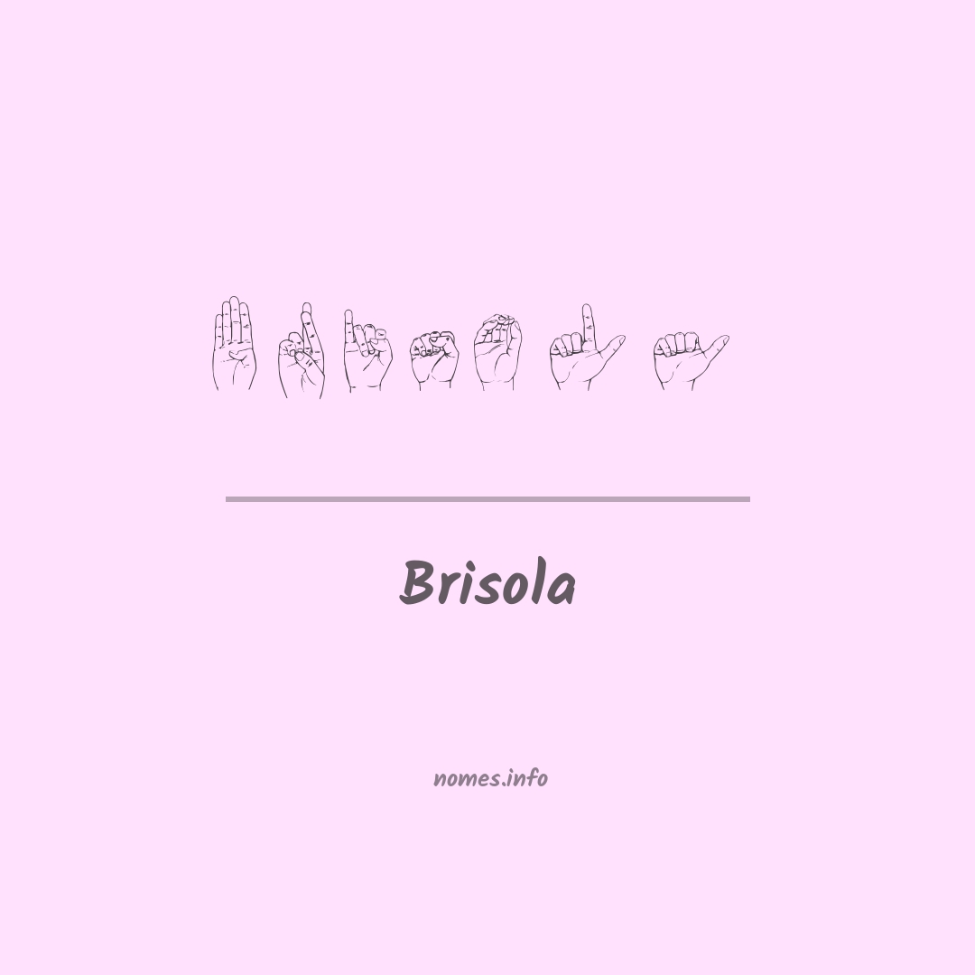 Brisola em Libras