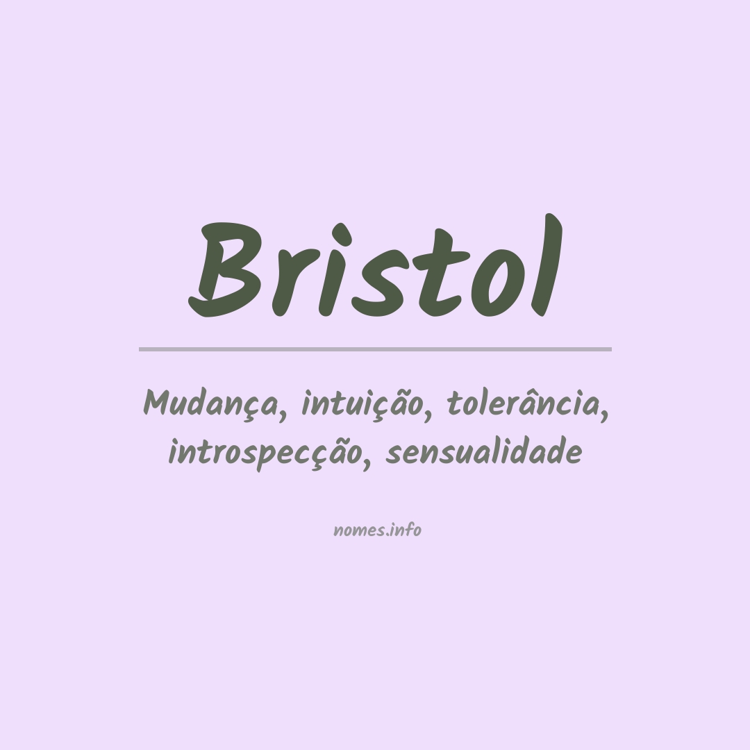 Significado do nome Bristol
