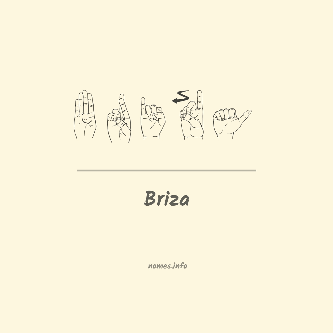 Briza em Libras