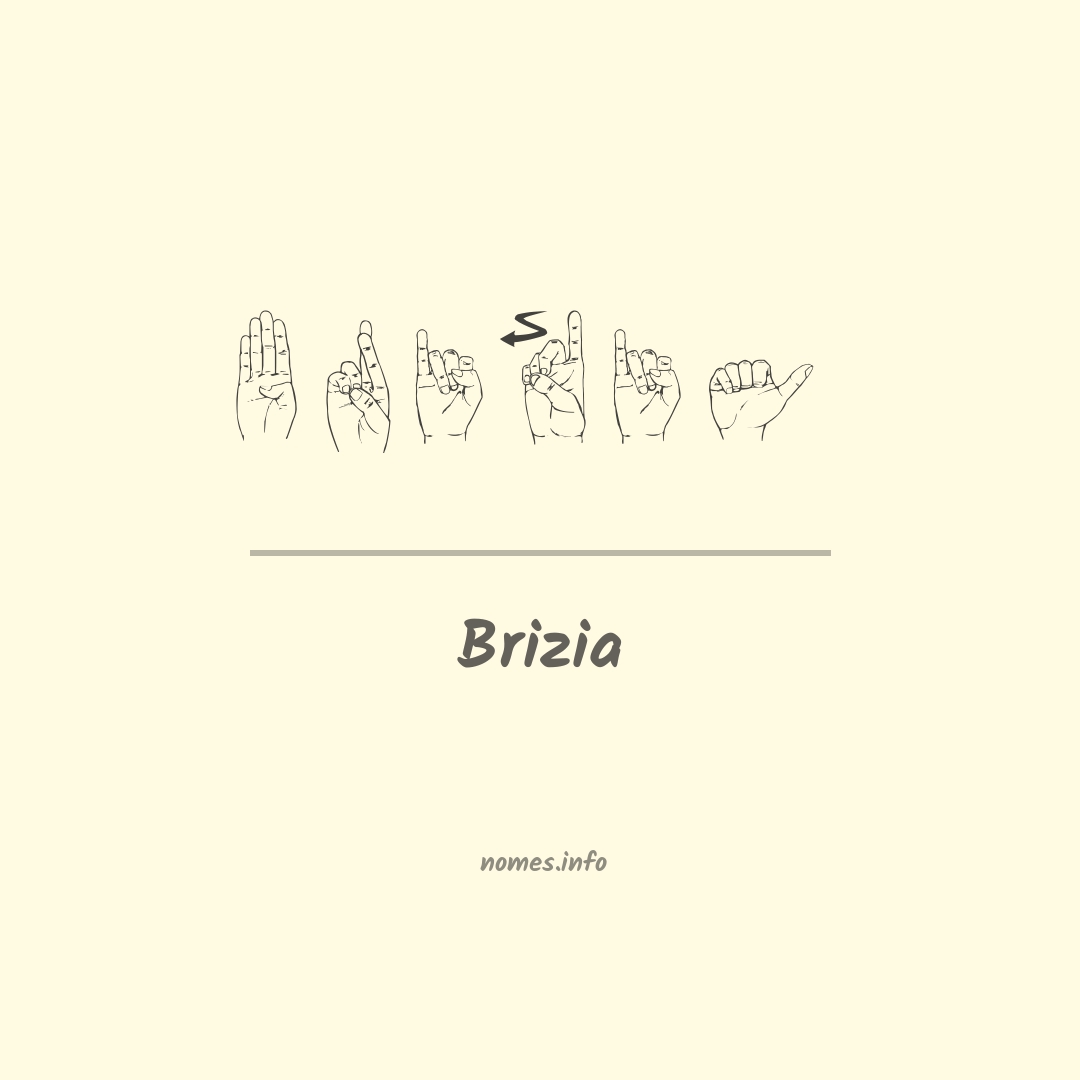 Brizia em Libras
