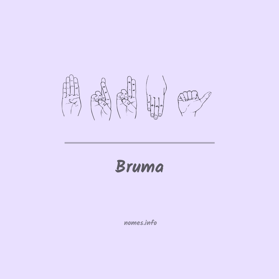 Bruma em Libras