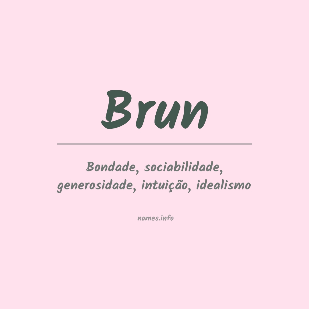 Significado do nome Brun