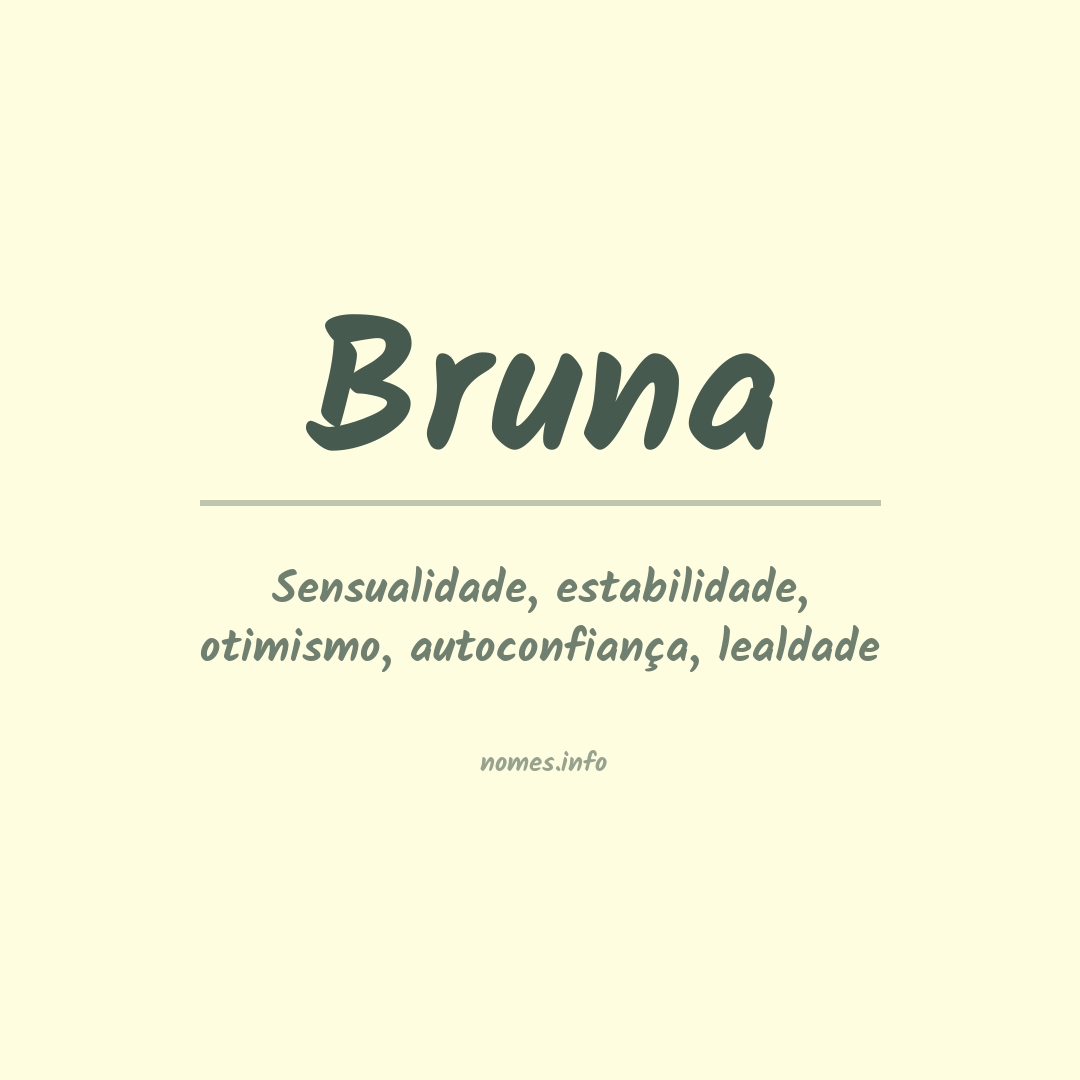 Significado do nome Bruna - Dicionário de Nomes Próprios