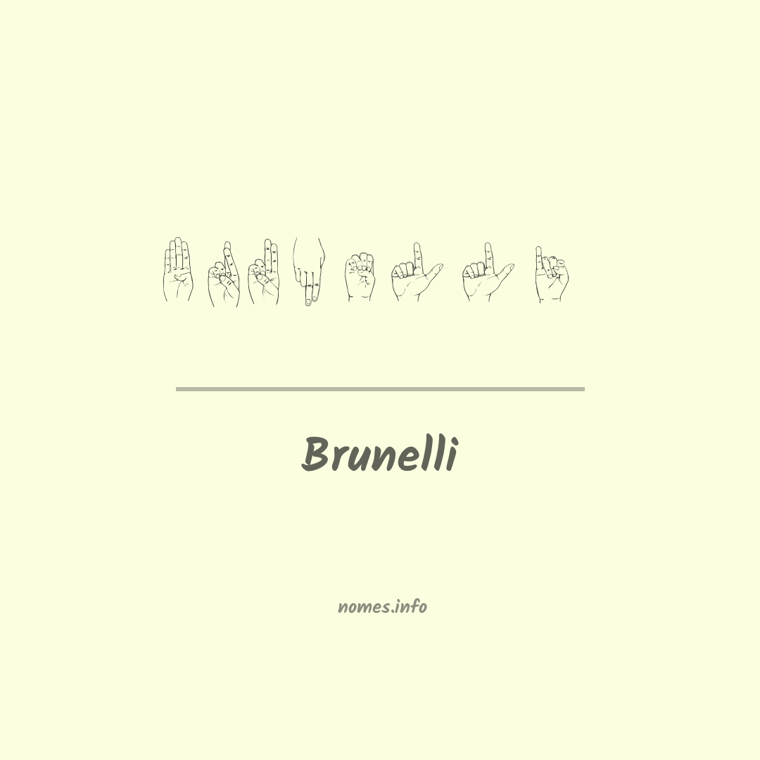 Brunelli em Libras