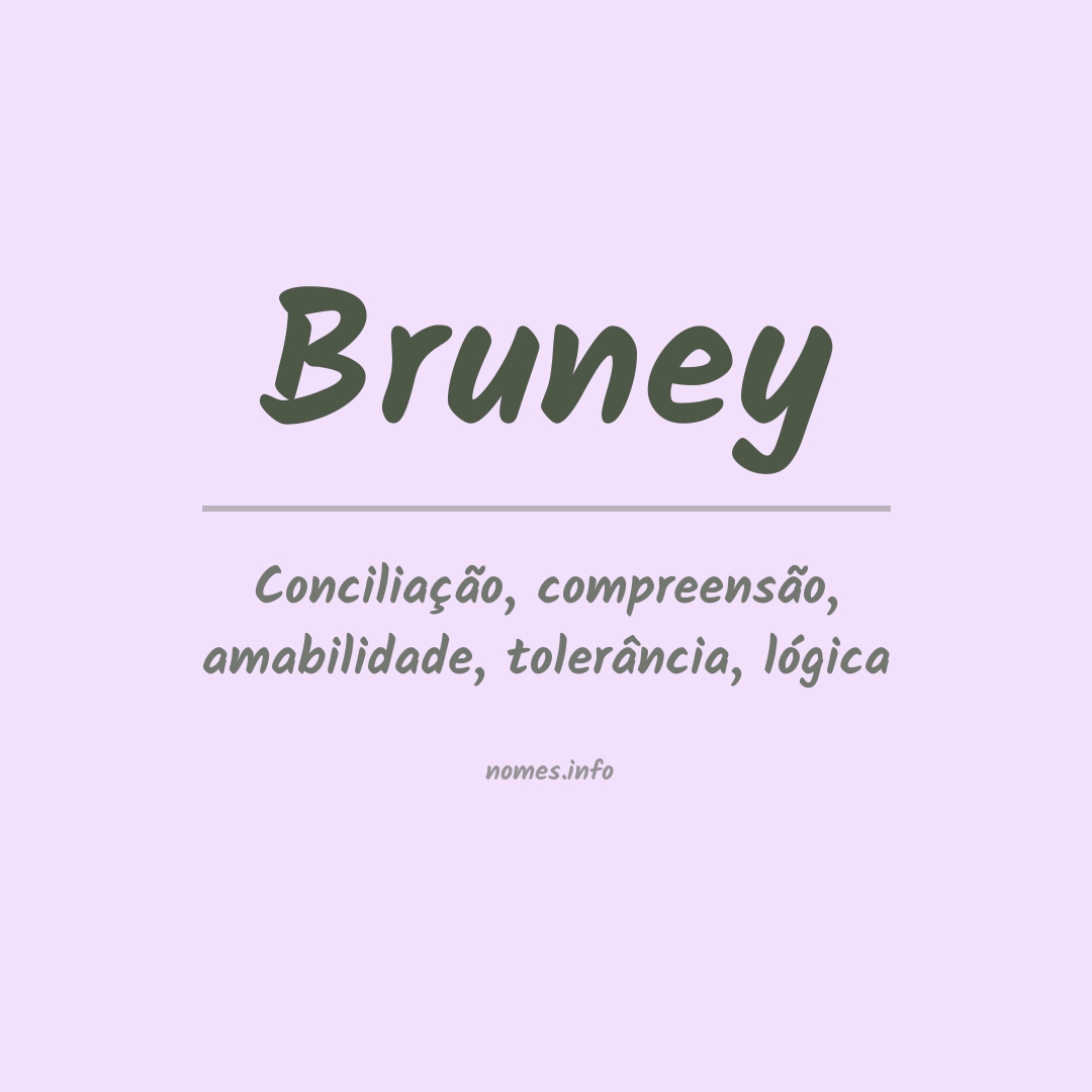 Significado do nome Bruney