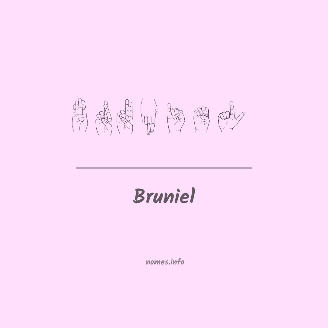 Bruniel em Libras
