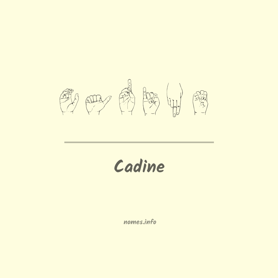 Cadine em Libras