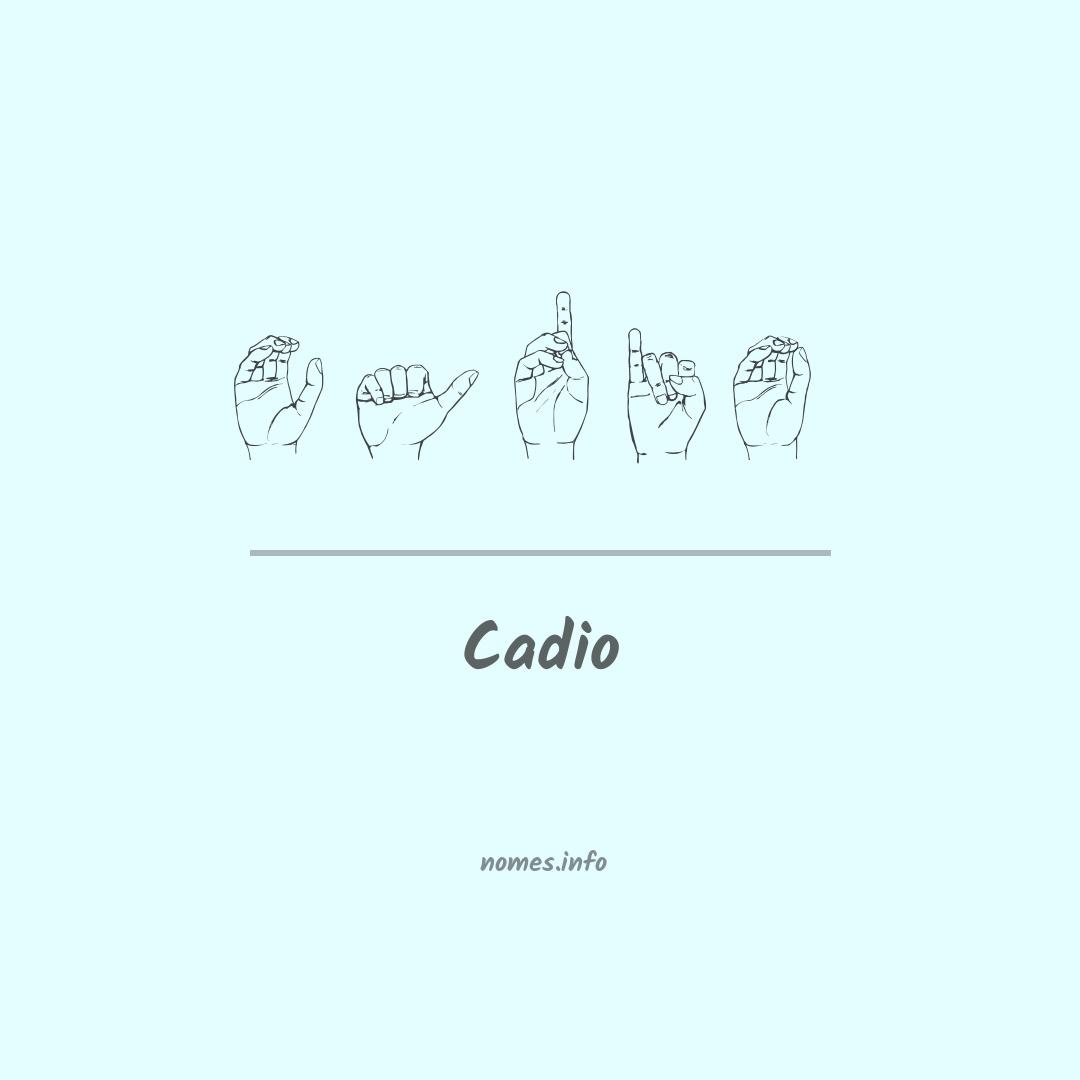 Cadio em Libras