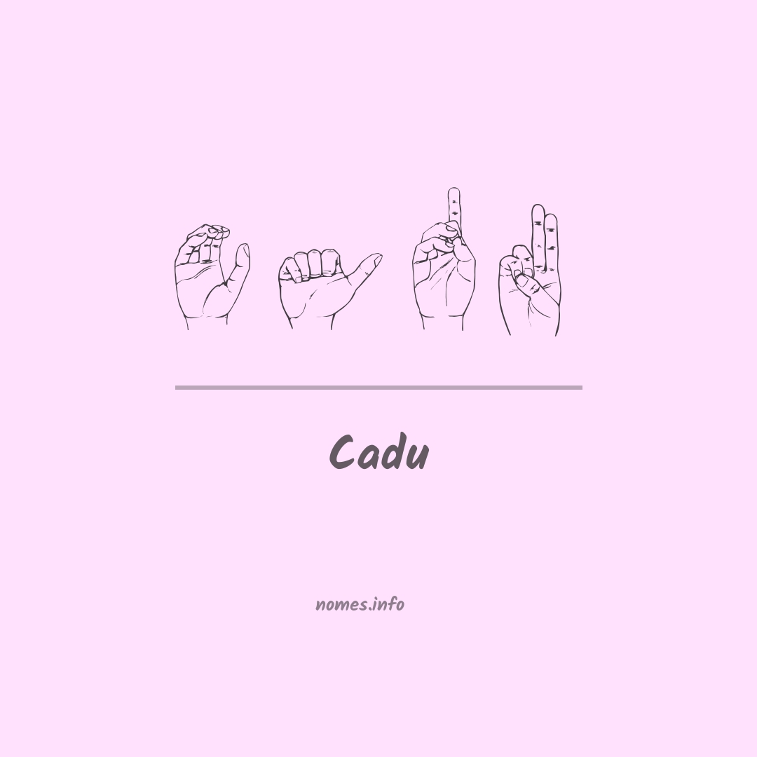 Cadu em Libras
