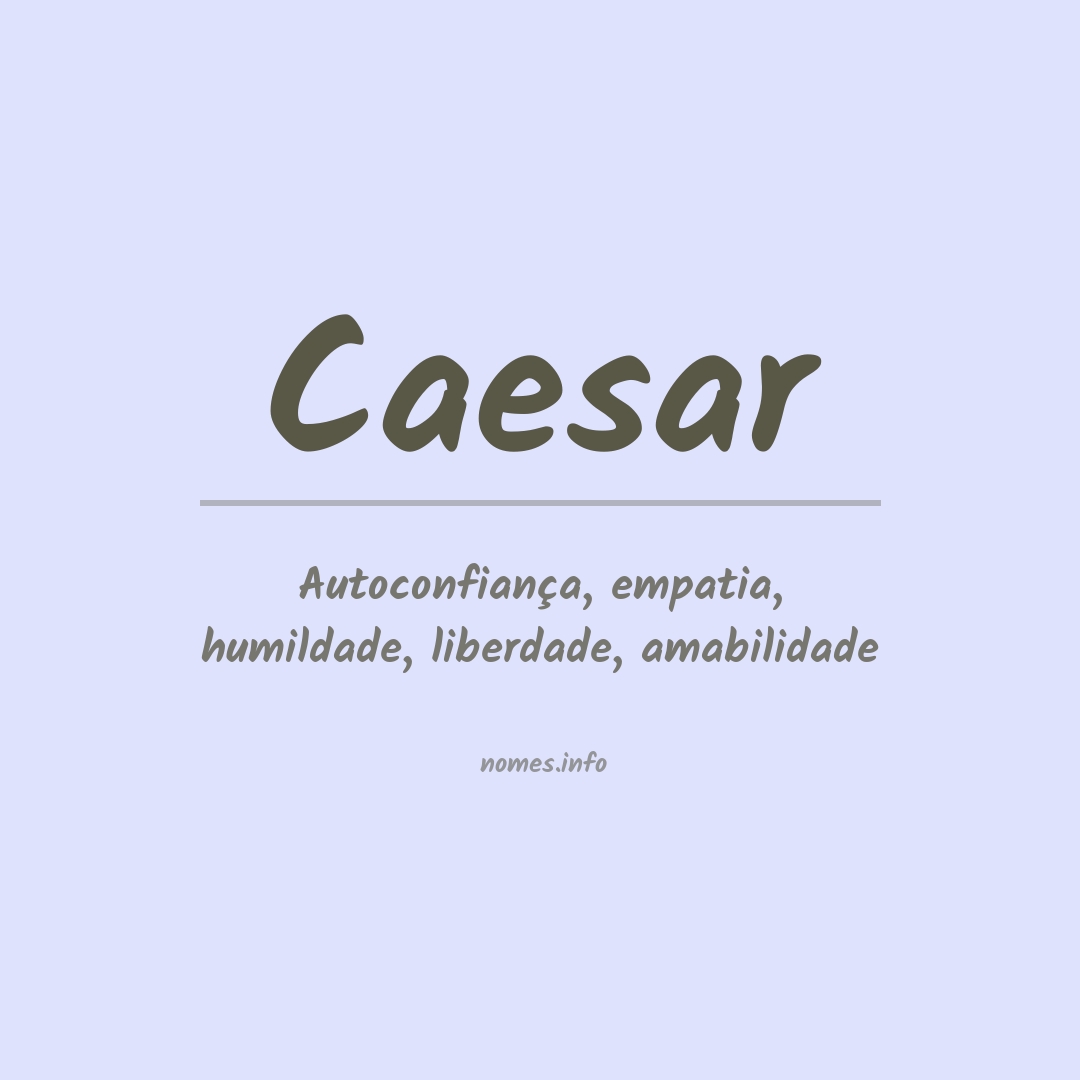Significado do nome Caesar