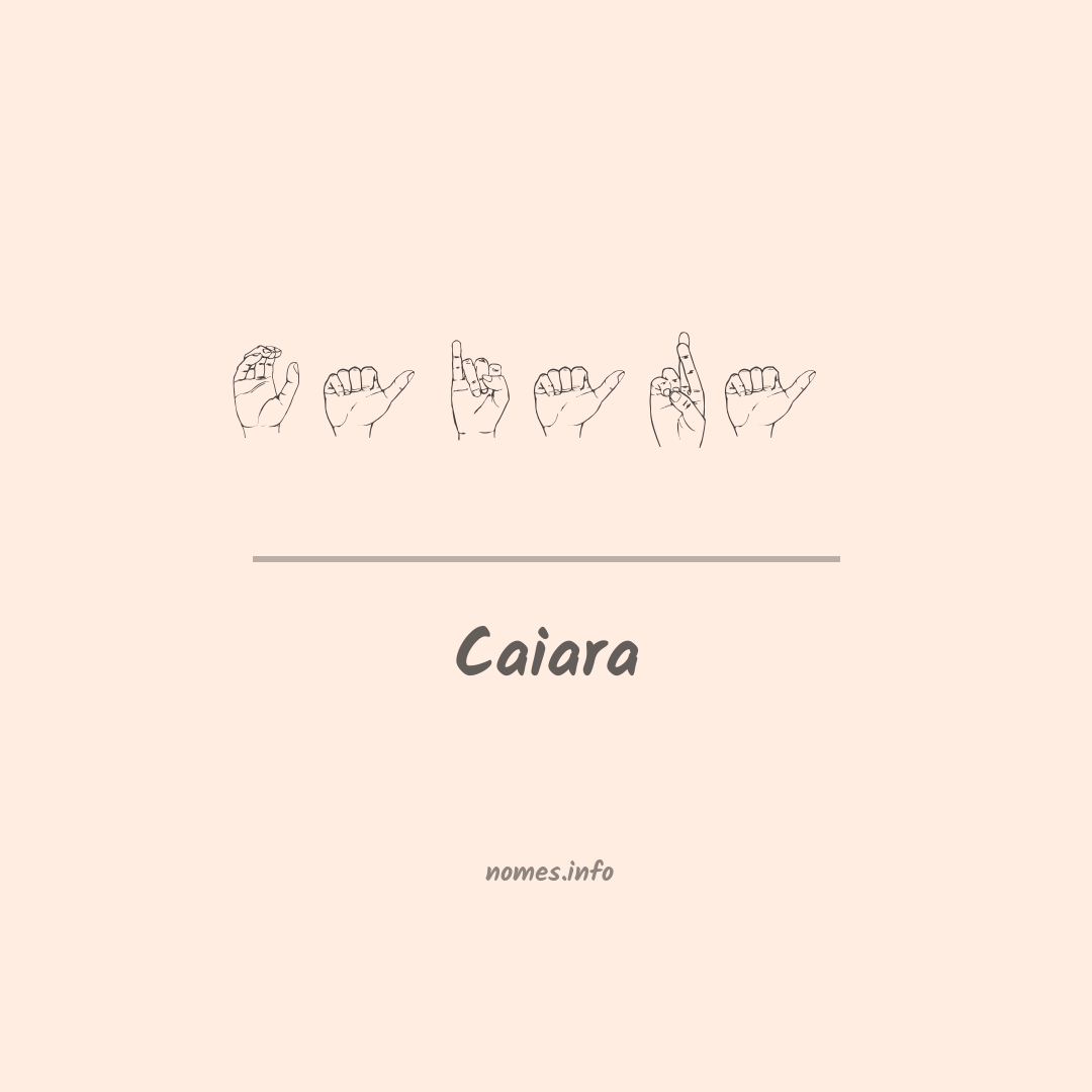 Caiara em Libras