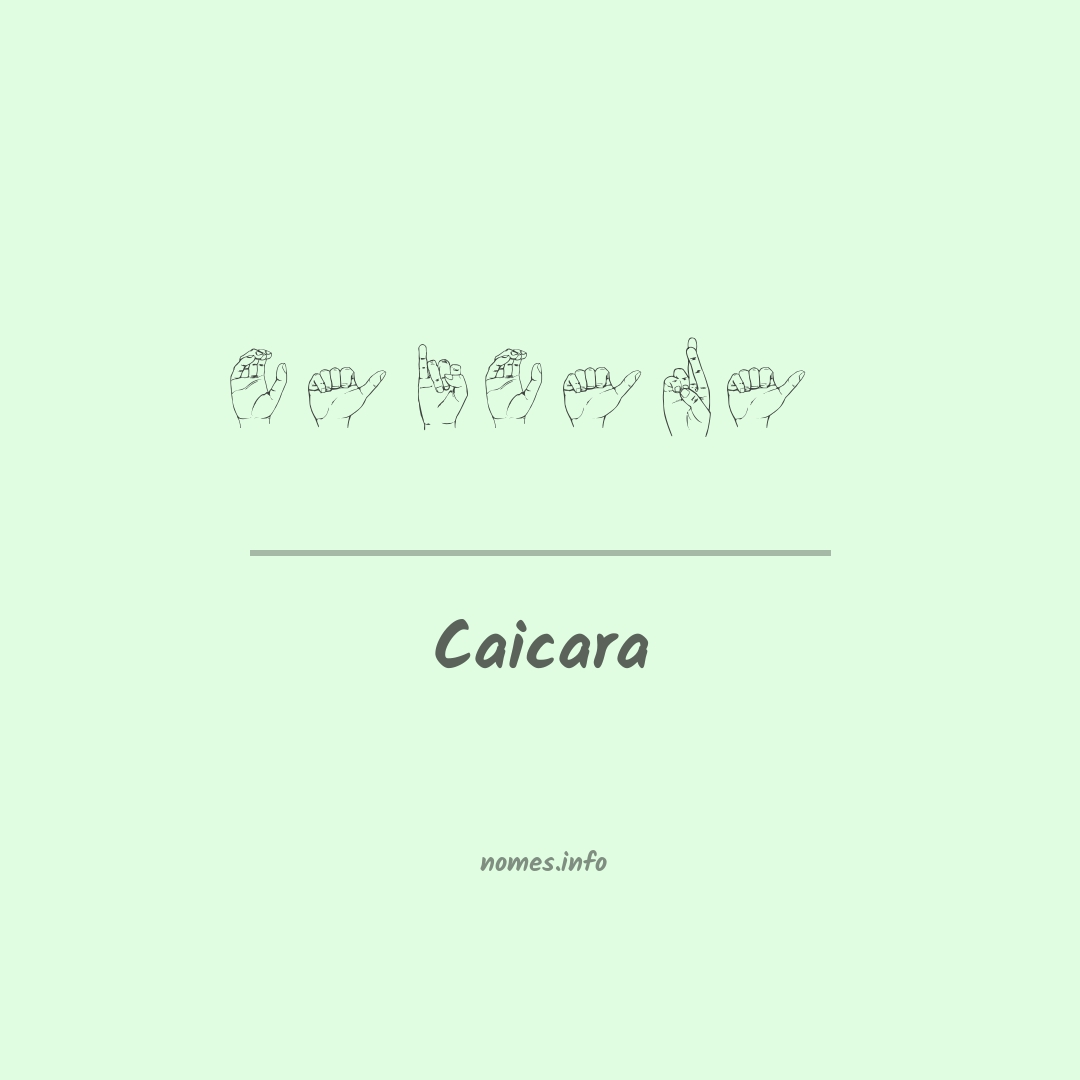 Caicara em Libras