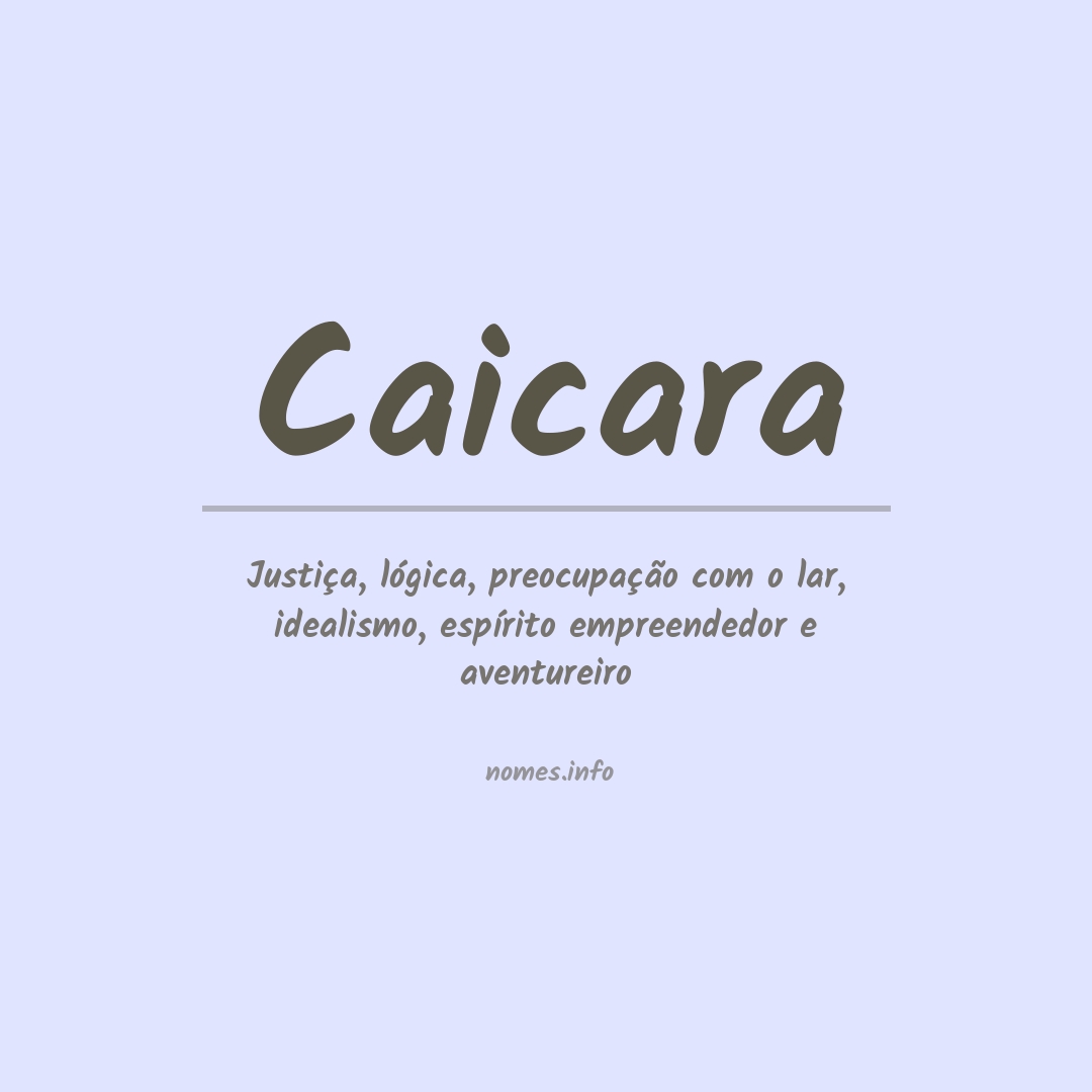 Significado do nome Caicara