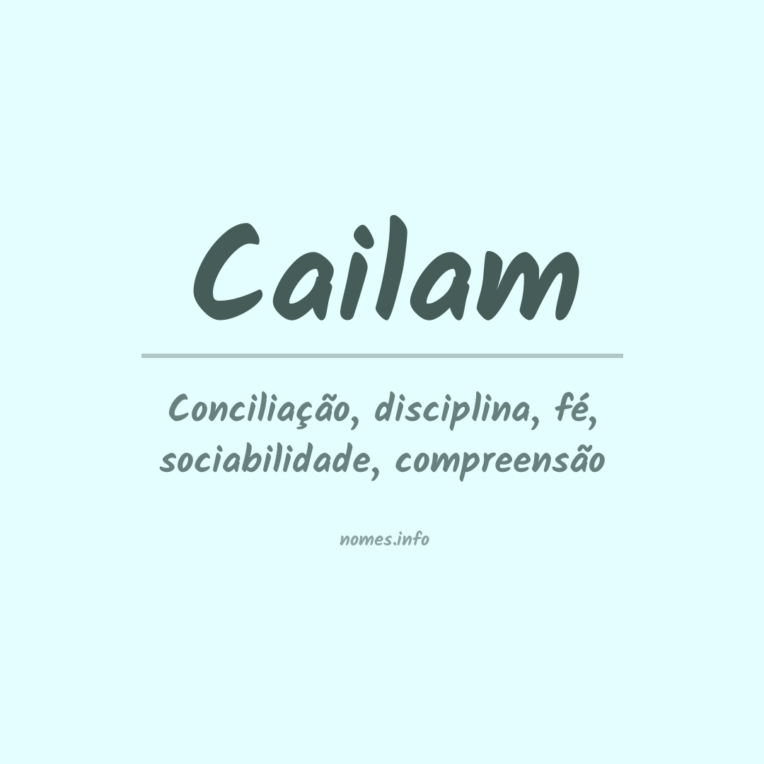 Significado do nome Cailam