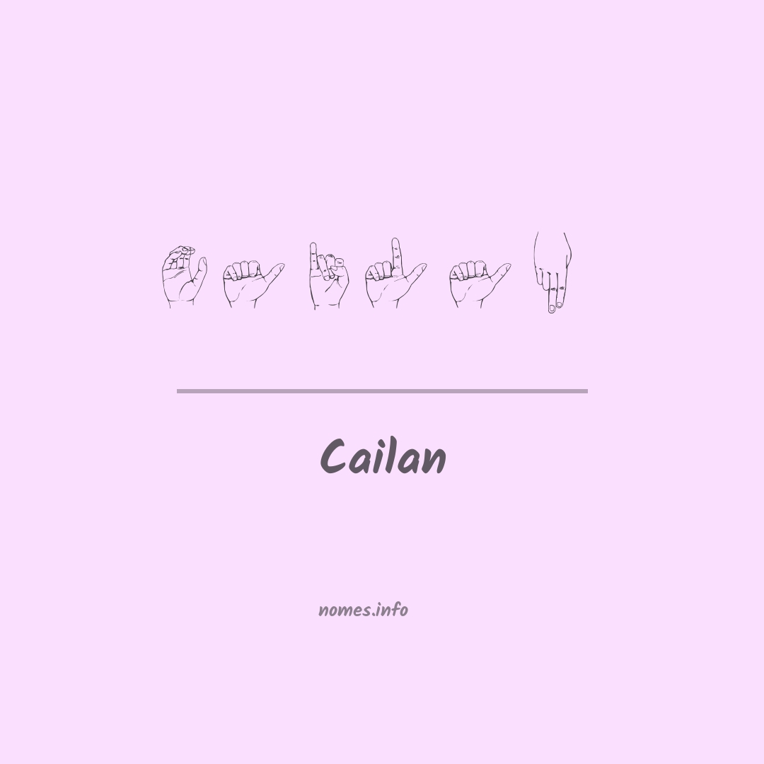 Cailan em Libras