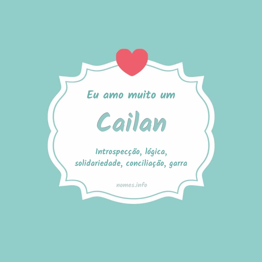 Eu amo muito Cailan