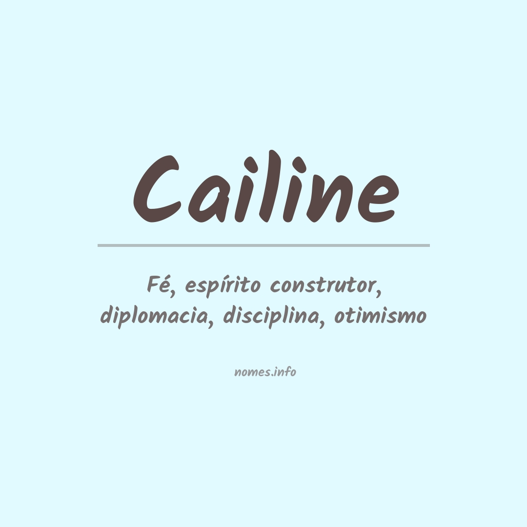 Significado do nome Cailine