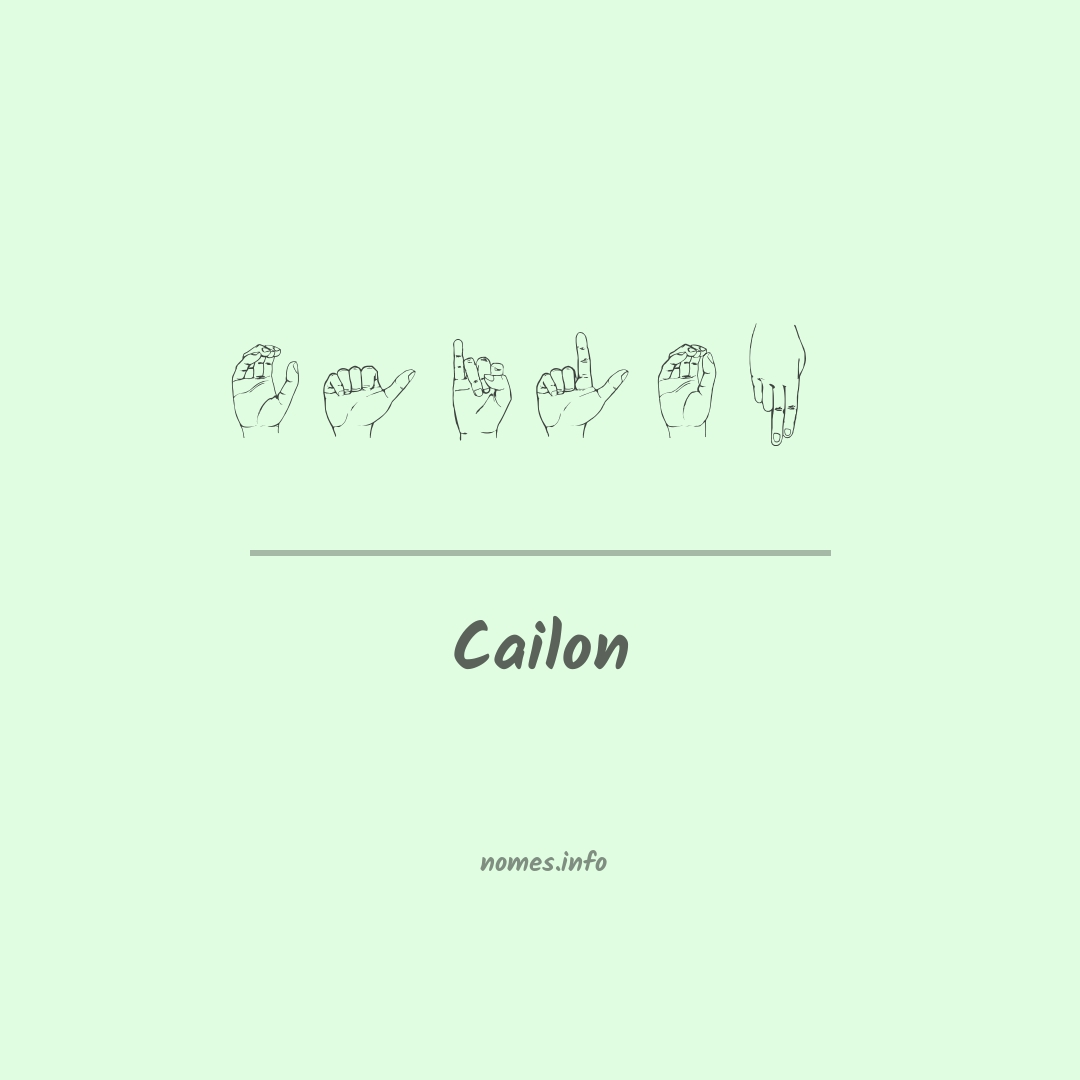 Cailon em Libras