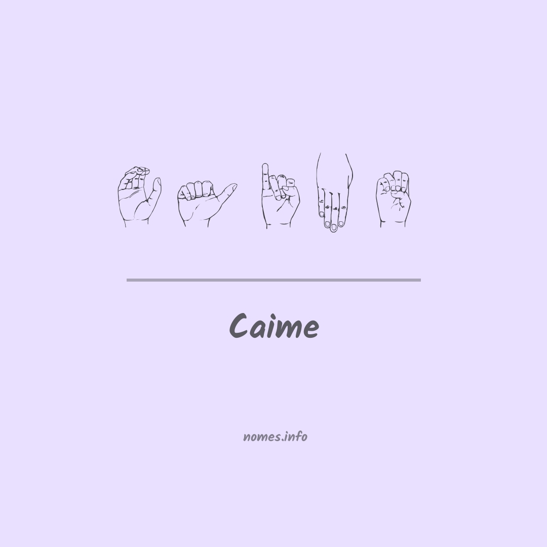 Caime em Libras
