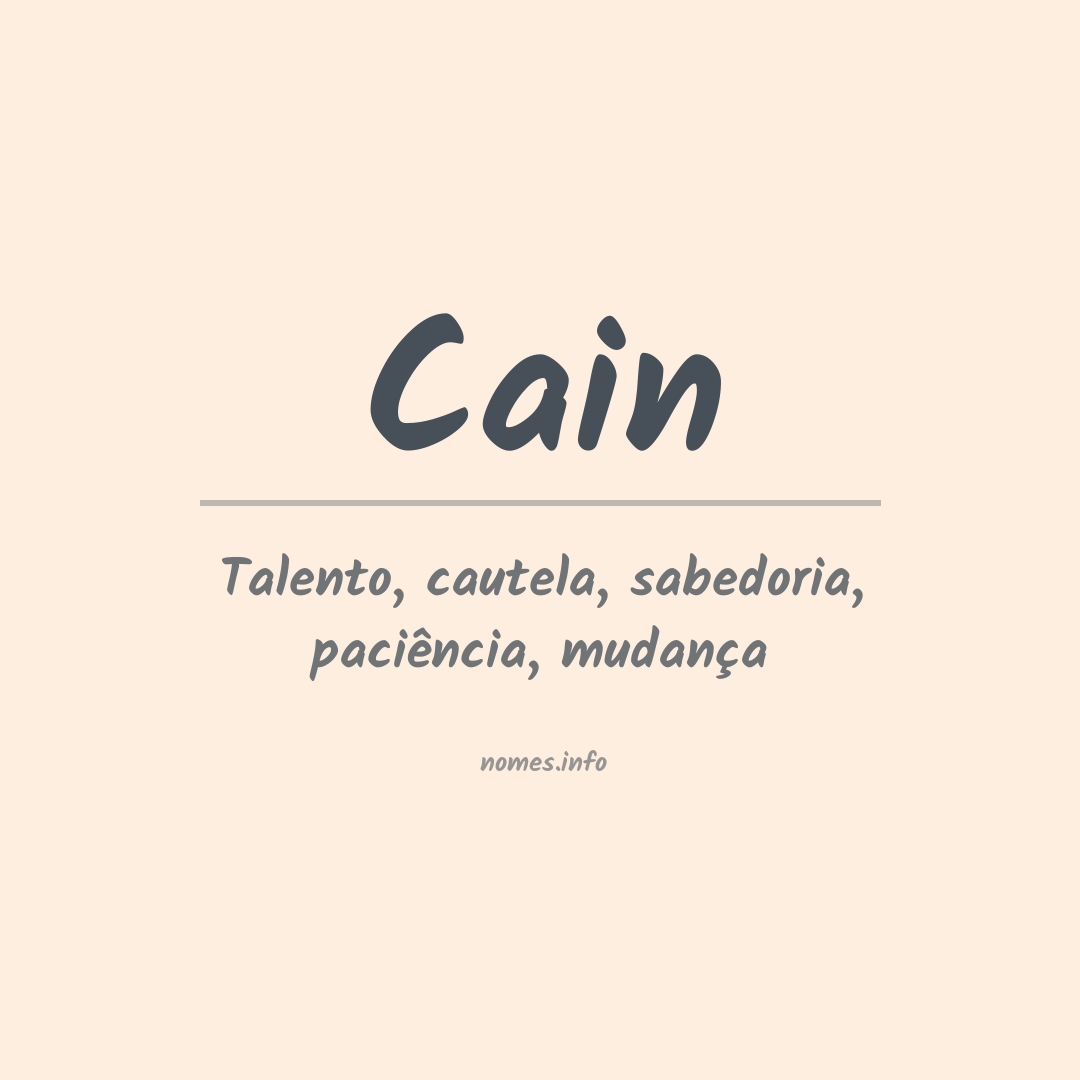 Significado do nome Cain