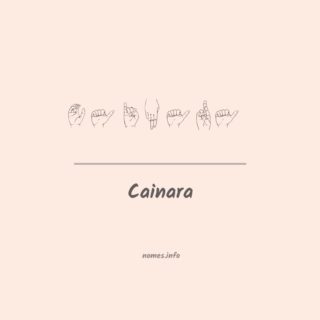Cainara em Libras