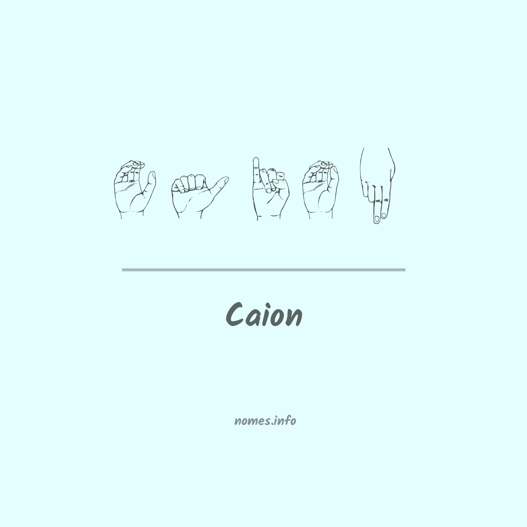 Caion em Libras