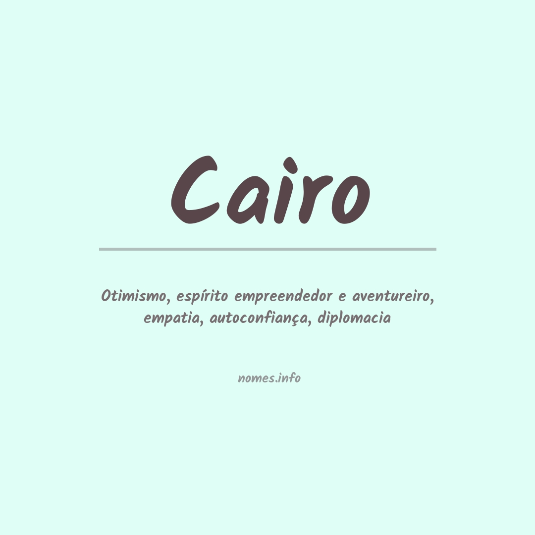 Significado do nome Cairo