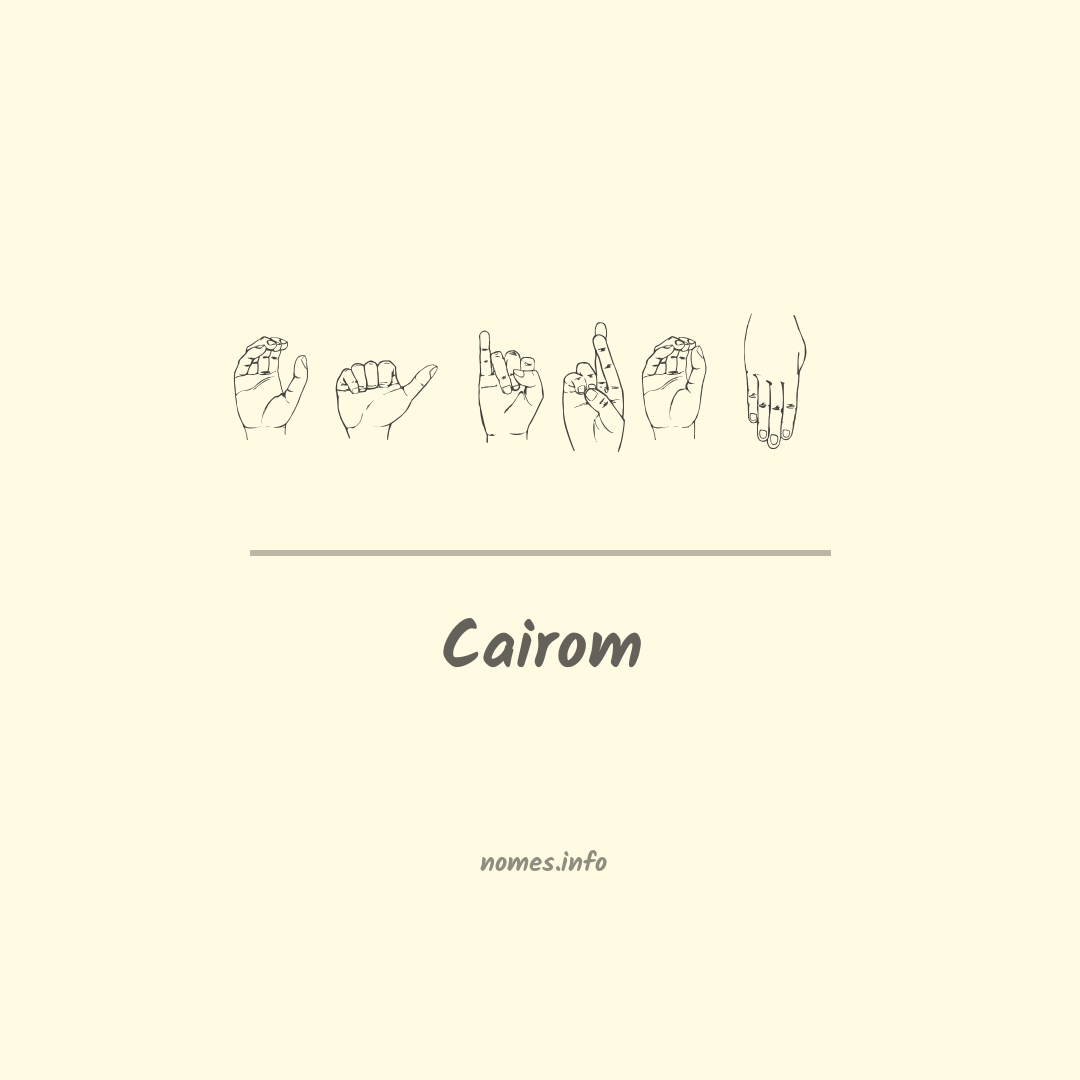 Cairom em Libras Cairom em Libras