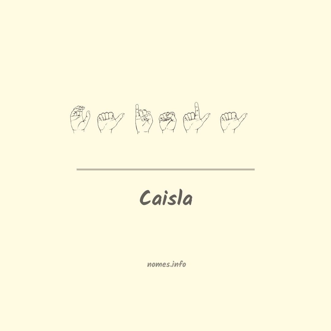Caisla em Libras