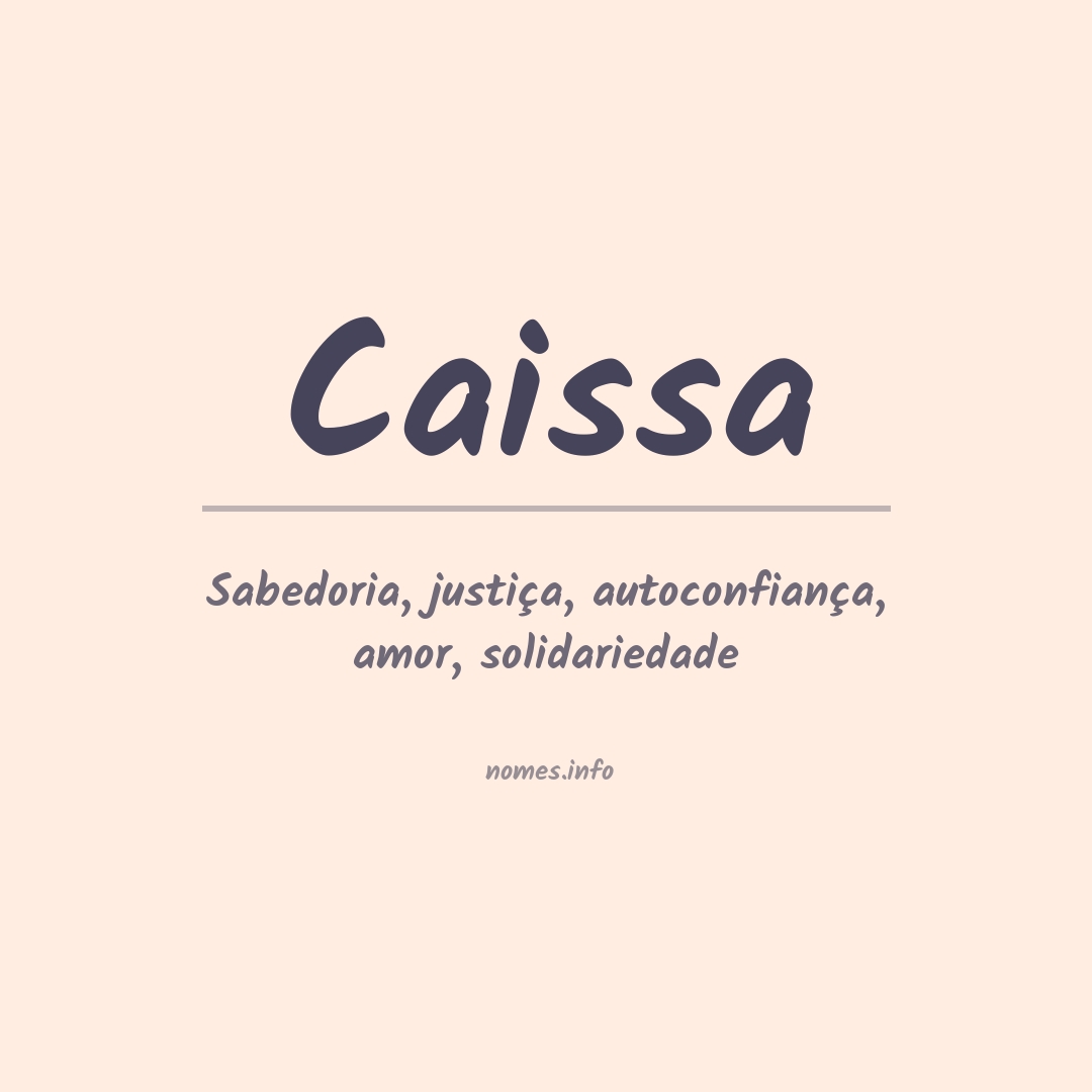 Significado do nome Caissa