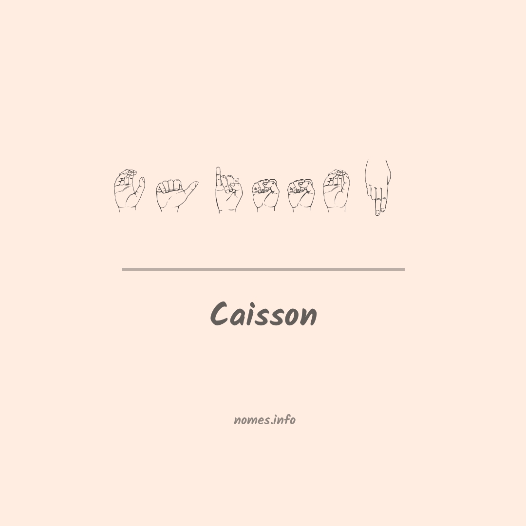 Caisson em Libras