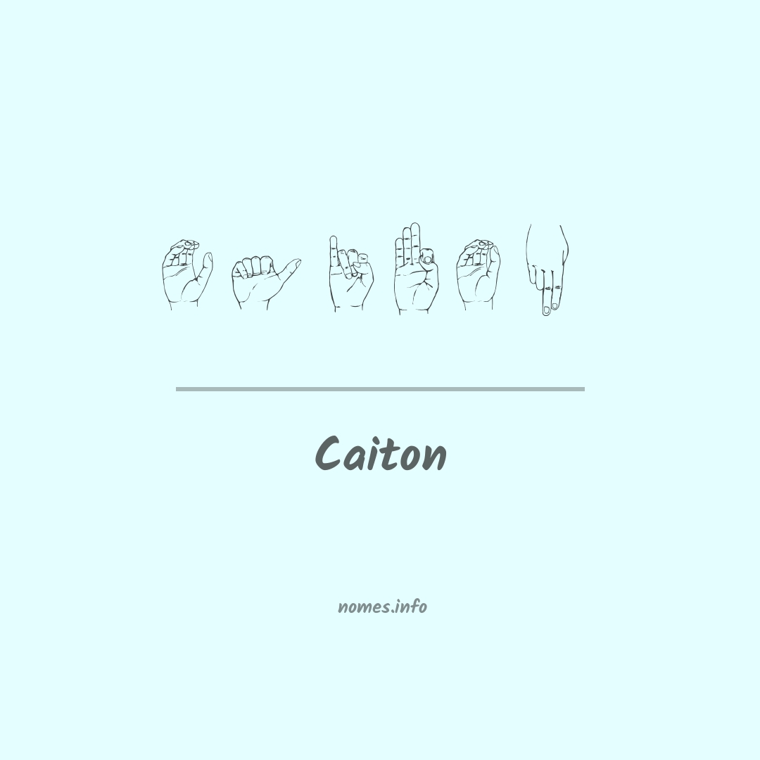 Caiton em Libras