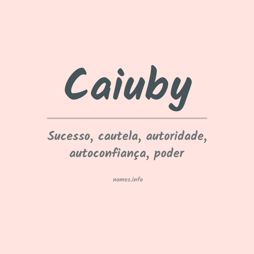 Significado do nome Caiuby