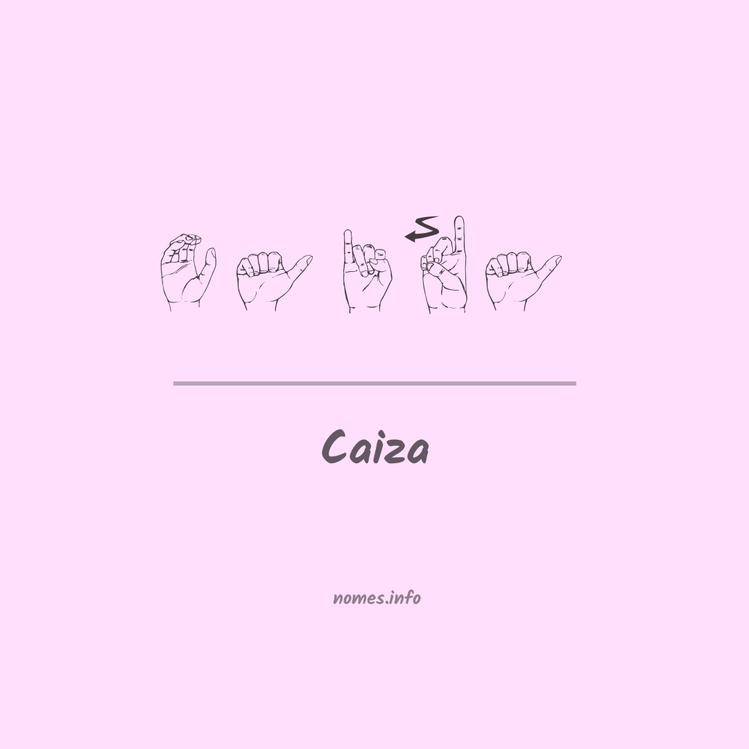 Caiza em Libras