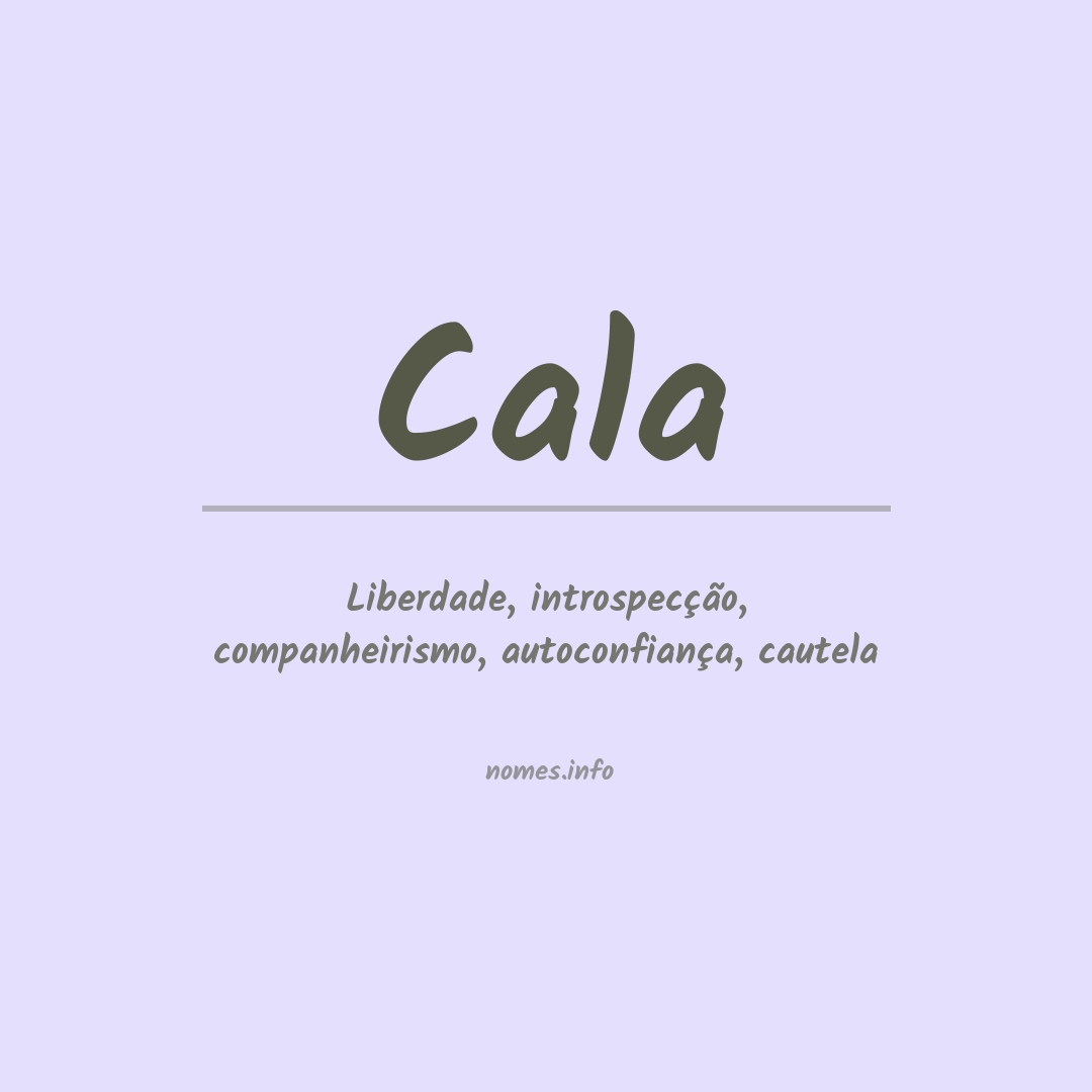 Significado do nome Cala