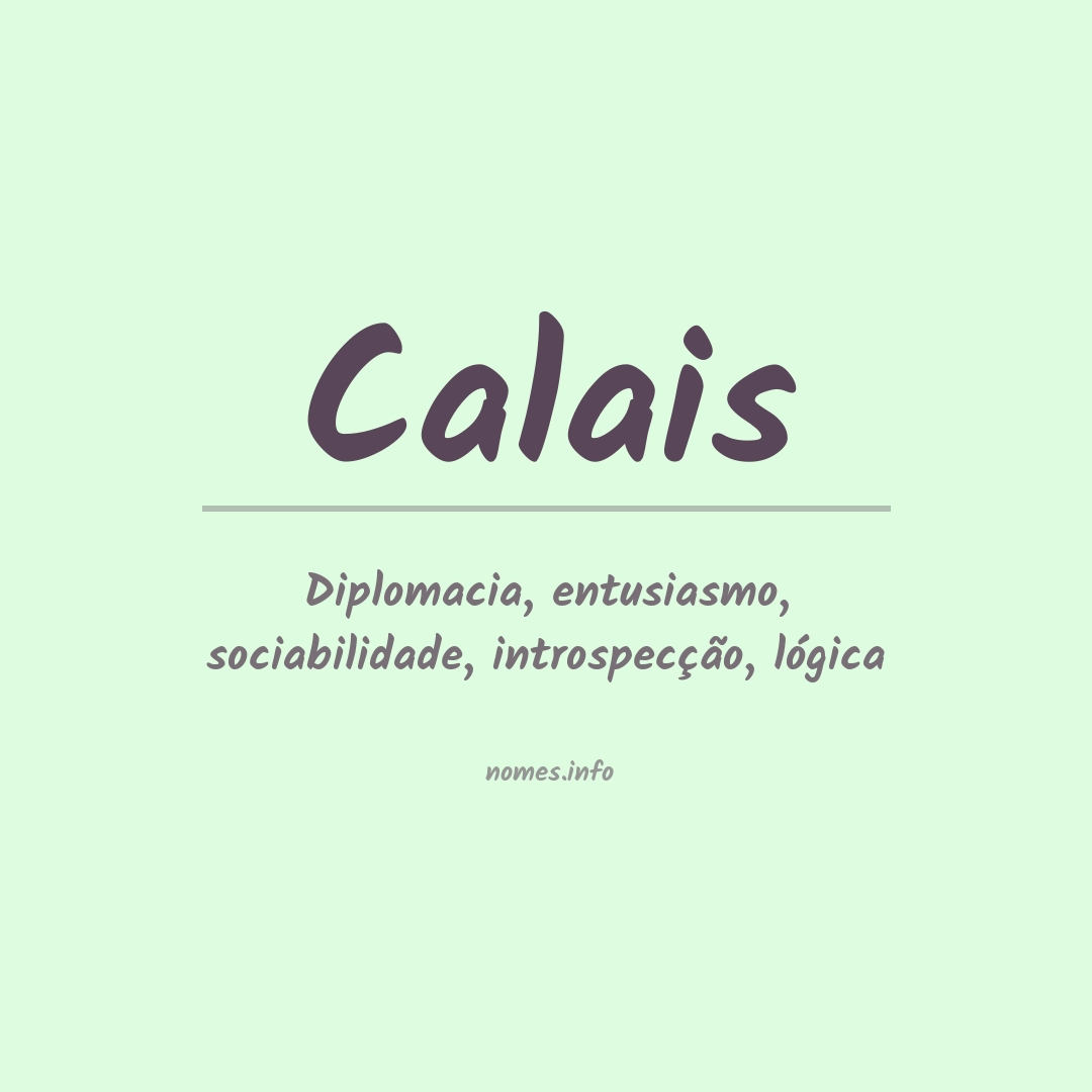 Significado do nome Calais