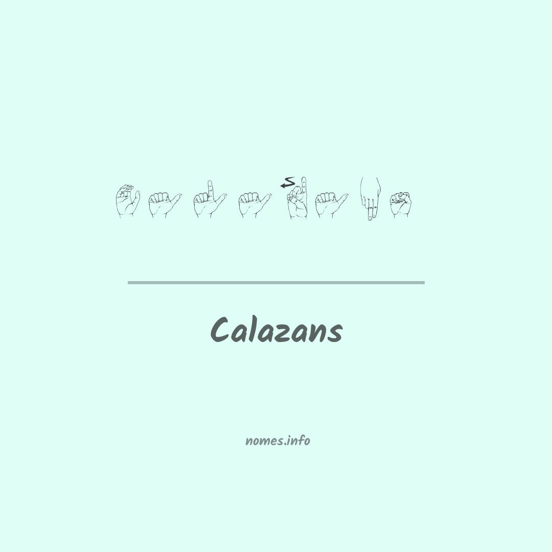 Calazans em Libras