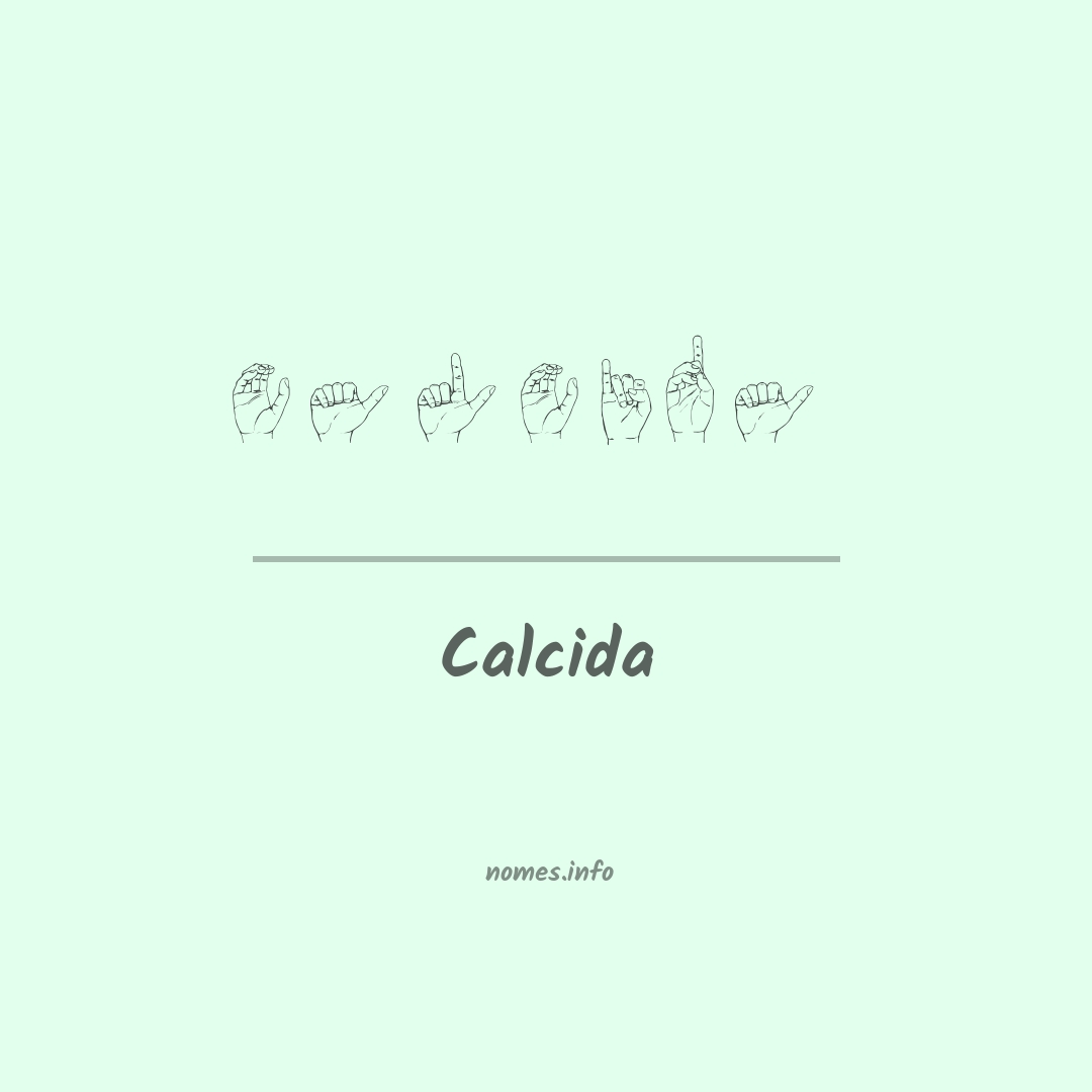 Calcida em Libras