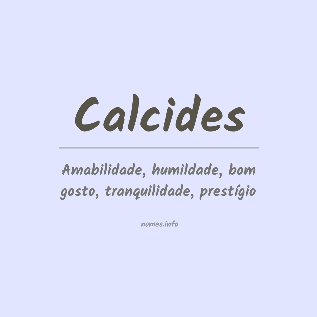 Significado do nome Calcides
