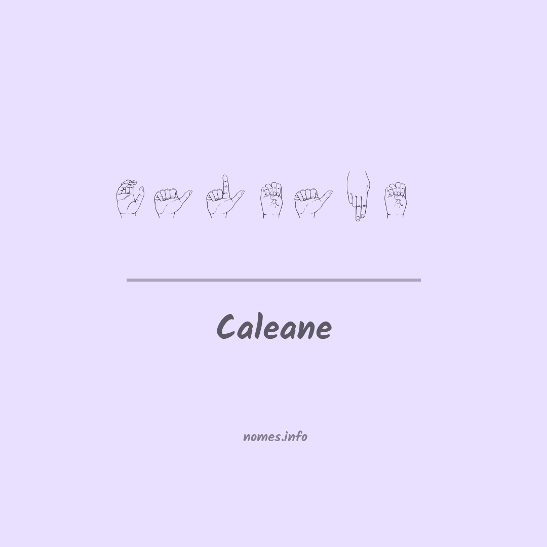 Caleane em Libras Caleane em Libras
