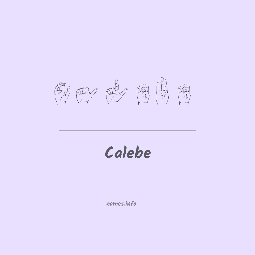 Calebe em Libras Calebe em Libras