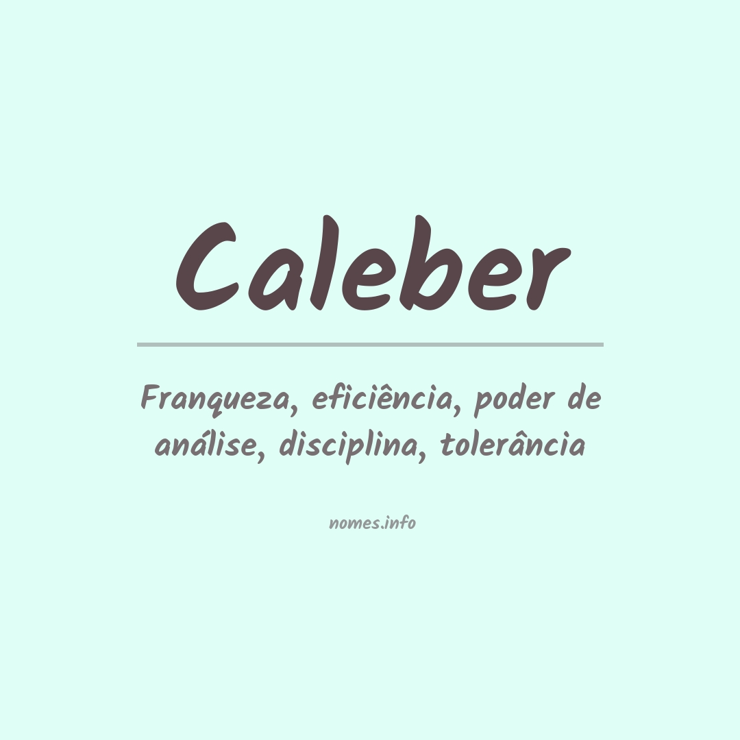 Significado do nome Caleber