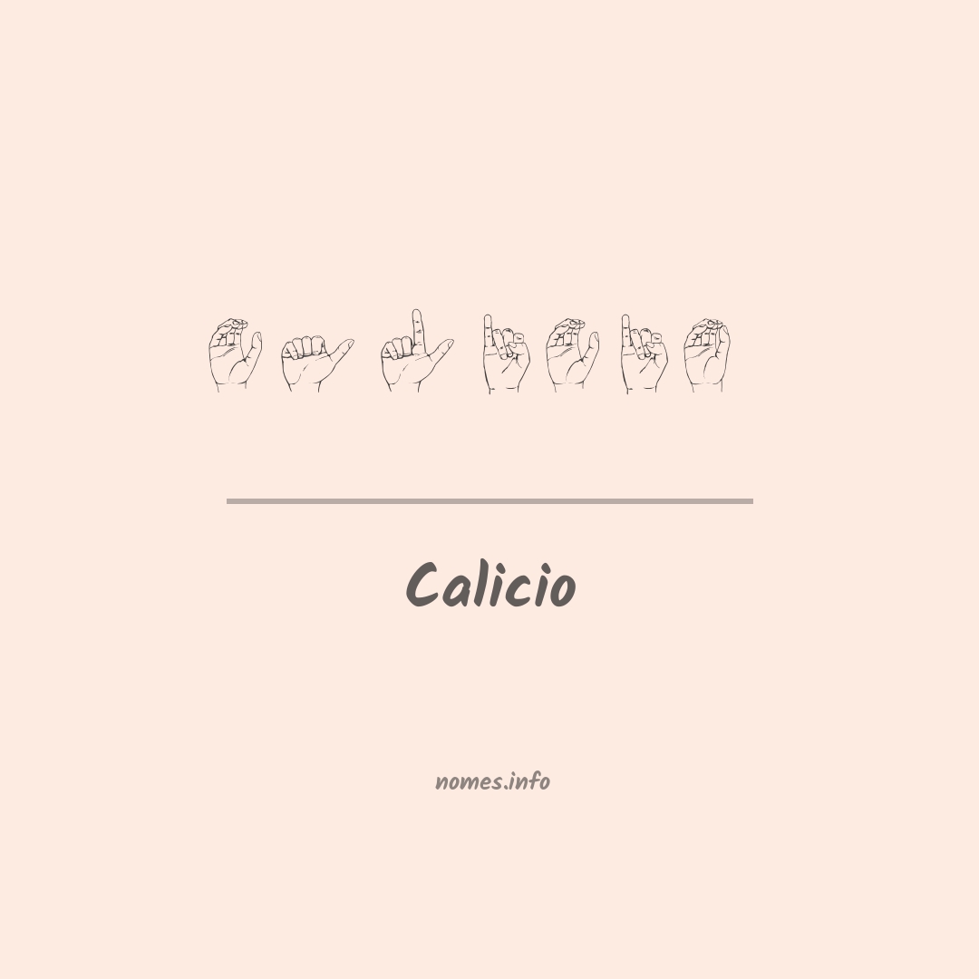 Calicio em Libras