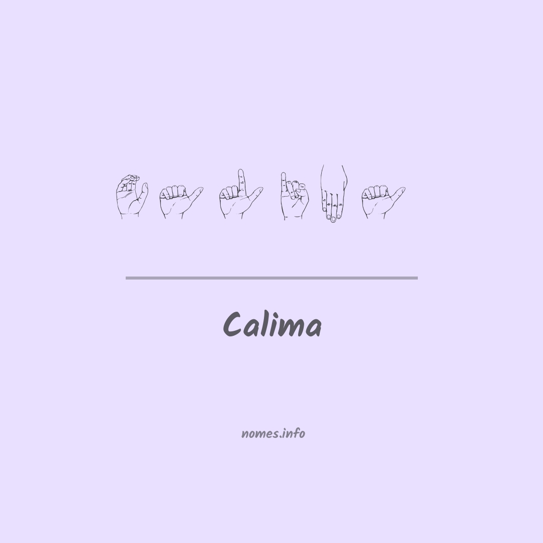 Calima em Libras