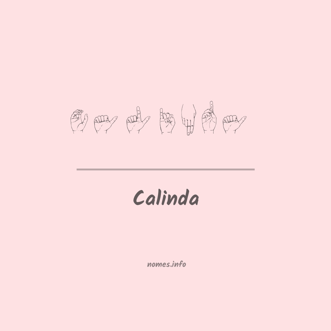 Calinda em Libras