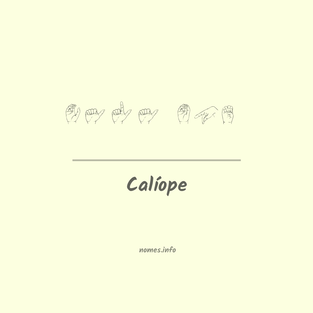 Calíope em Libras Calíope em Libras