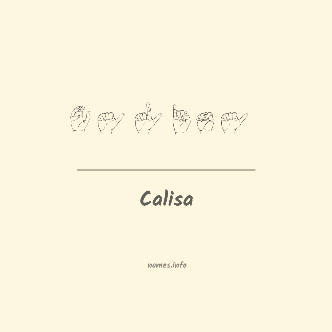 Calisa em Libras