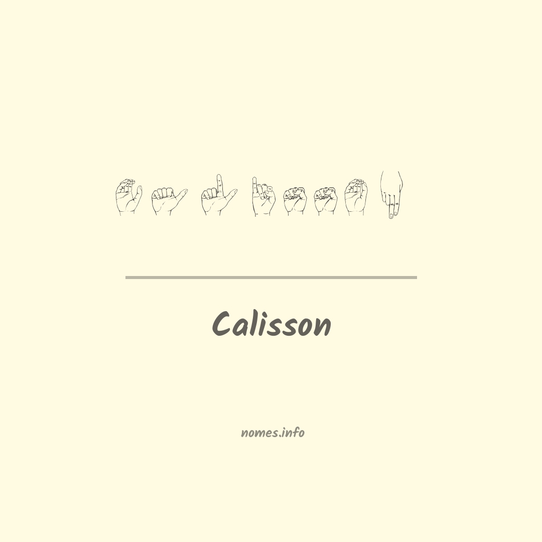 Calisson em Libras