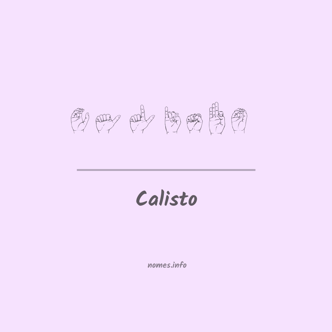 Calisto em Libras