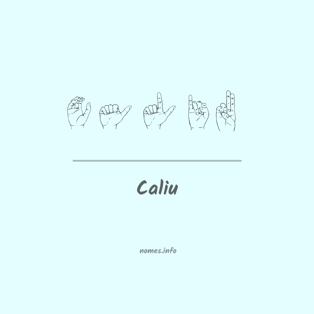 Caliu em Libras